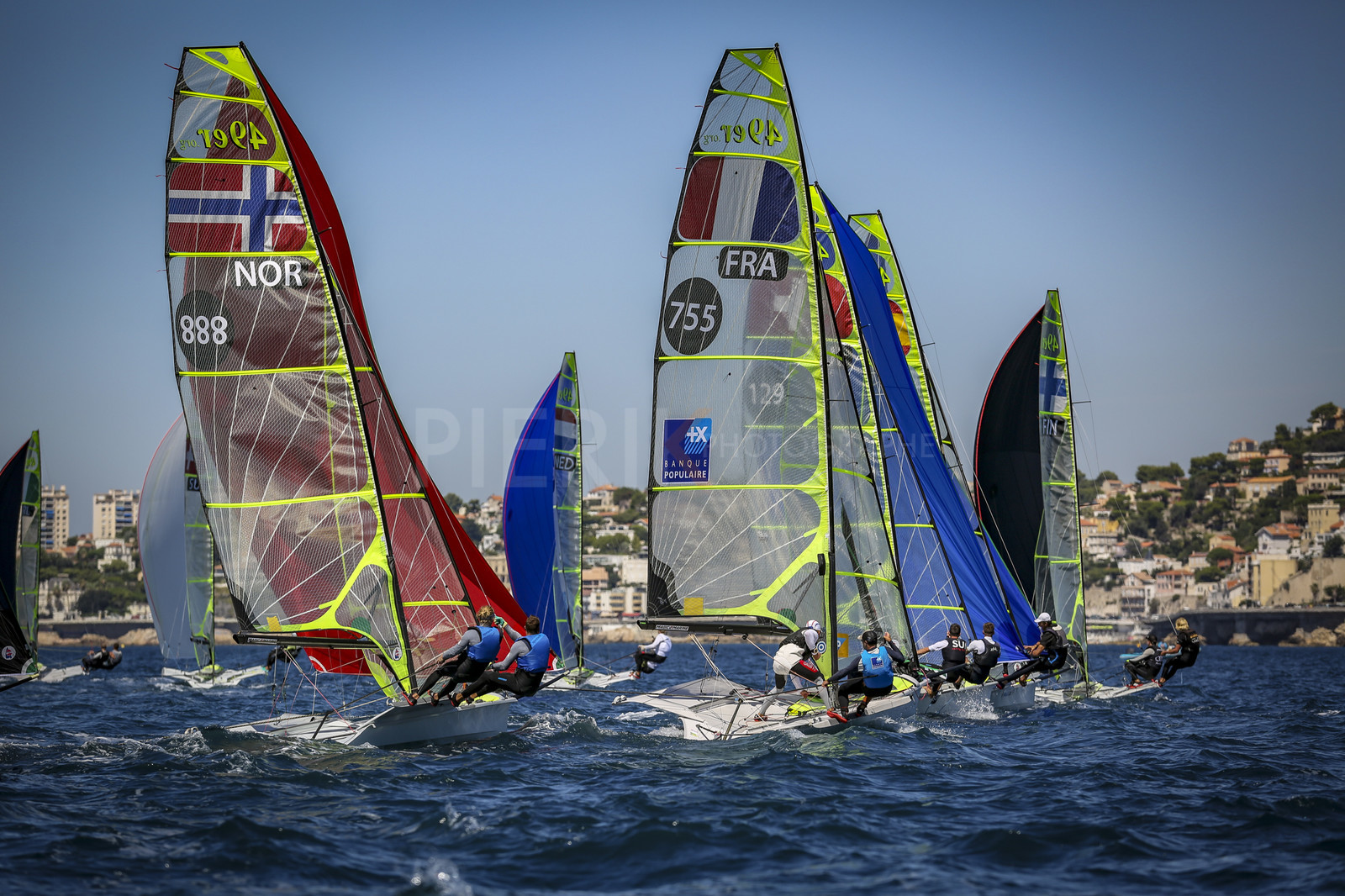 Marseilles France is hosting more than 200 sailors from 28 nations for the 2018 Junior Worl Championship of 49er, 49erFX and Nacra 17. Held from 28 august to 1st september 2018. © Pierick Jeannoutot