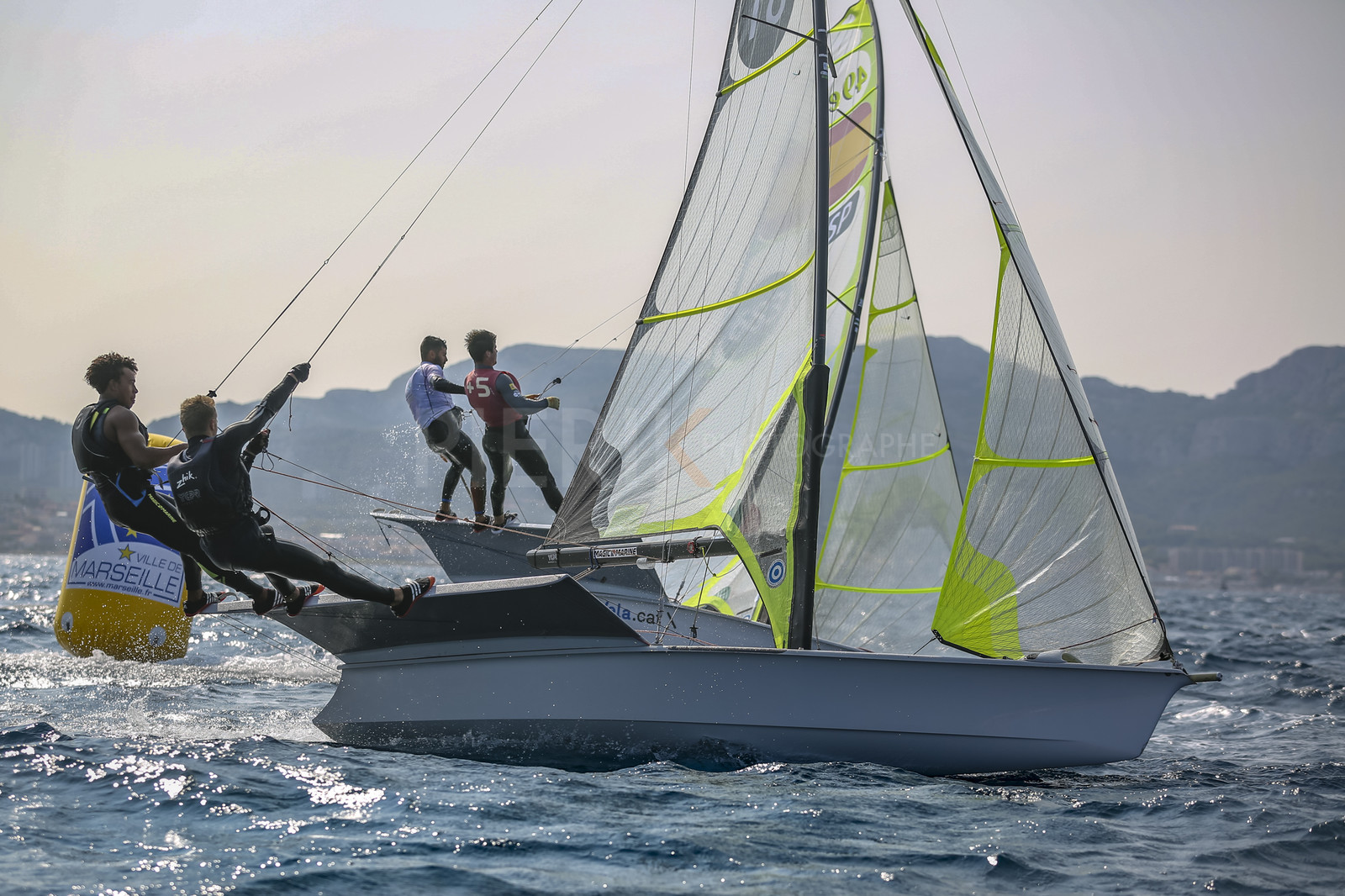 Marseille France is hosting more than 200 sailors from 28 nations for the 2018 Junior Worl Championship of 49er, 49erFX and Nacra 17. Held from 28 august to 1st september 2018. © Pierick Jeannoutot