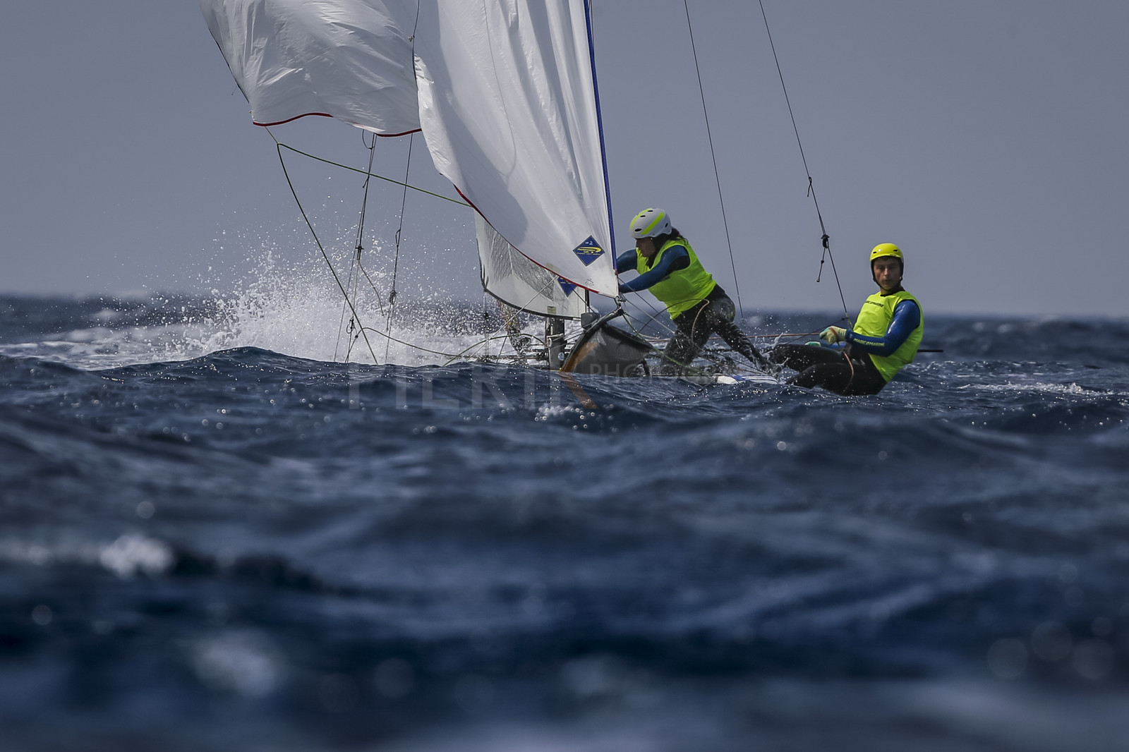 Marseille France is hosting more than 200 sailors from 28 nations for the 2018 Junior Worl Championship of 49er, 49erFX and Nacra 17. Held from 28 august to 1st september 2018. © Pierick Jeannoutot