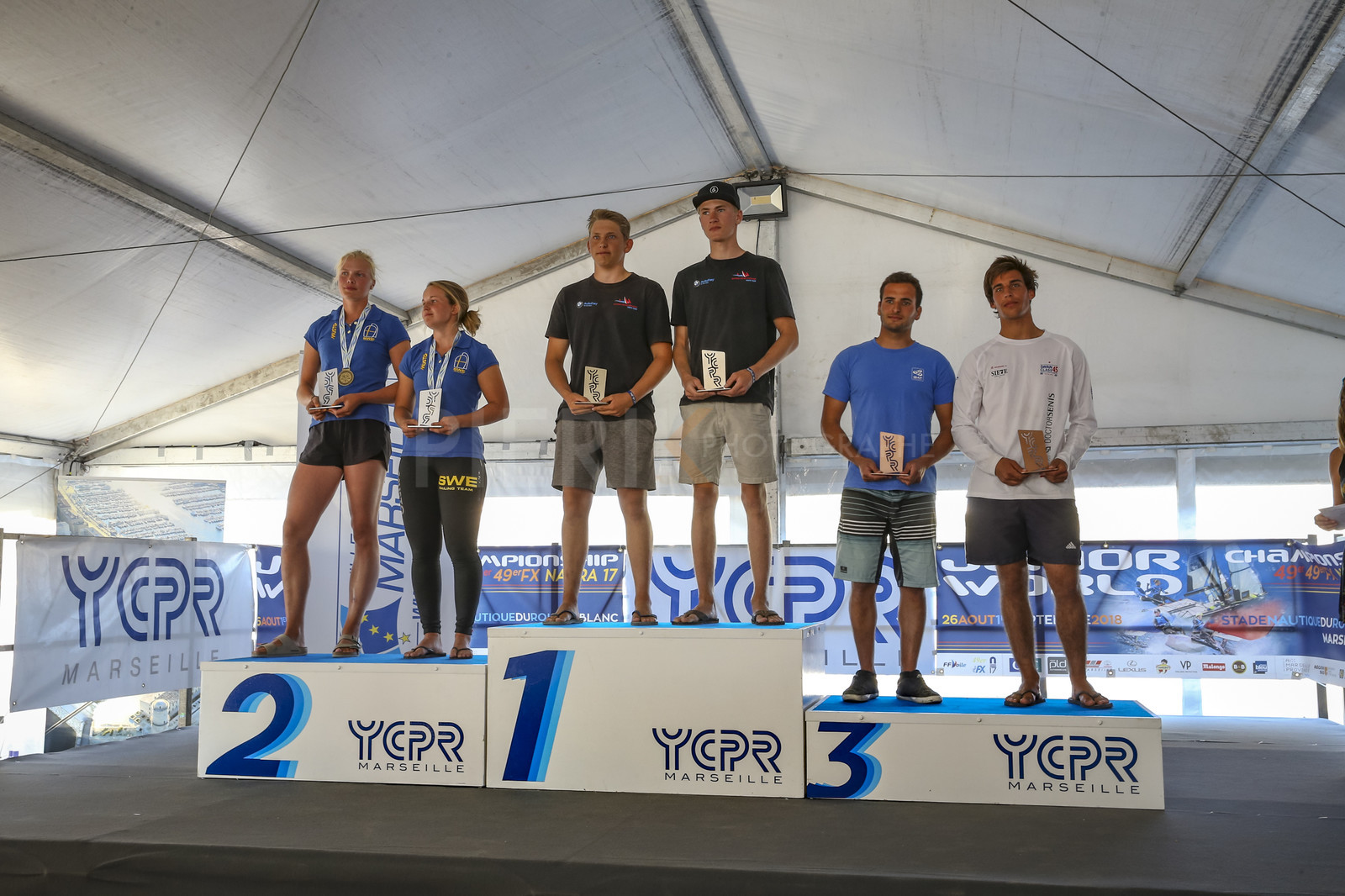 Marseilles France is hosting more than 200 sailors from 28 nations for the 2018 Junior Worl Championship of 49er, 49erFX and Nacra 17. Held from 28 august to 1st september 2018. © Pierick Jeannoutot