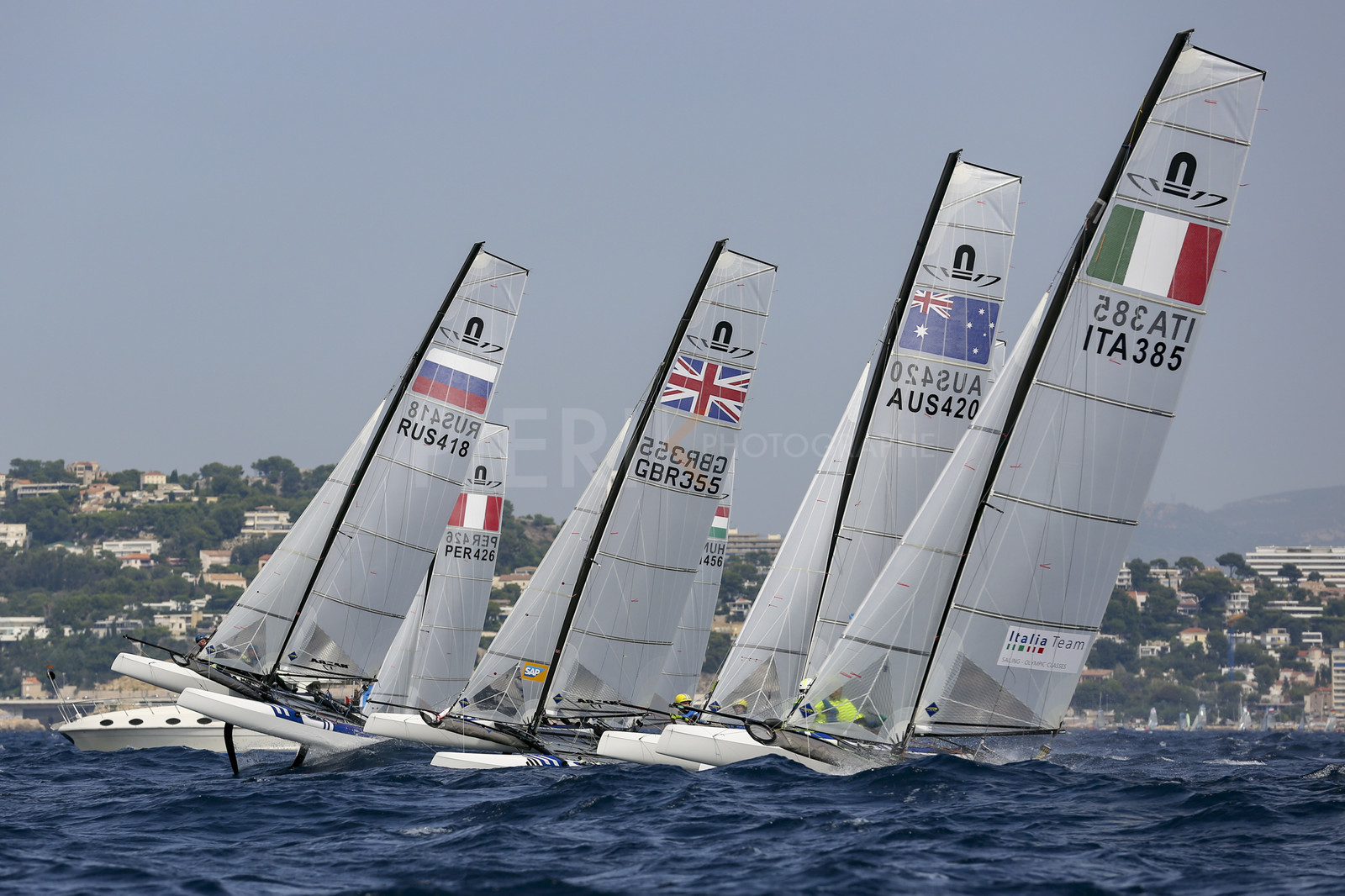 Marseille France is hosting more than 200 sailors from 28 nations for the 2018 Junior Worl Championship of 49er, 49erFX and Nacra 17. Held from 28 august to 1st september 2018. © Pierick Jeannoutot