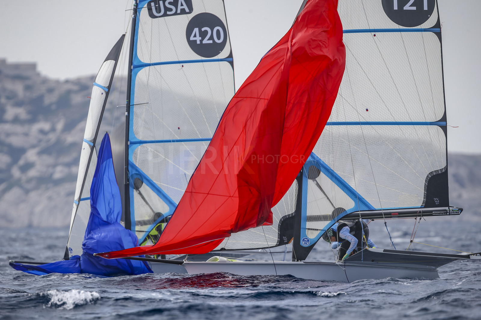 Marseille France is hosting more than 200 sailors from 28 nations for the 2018 Junior Worl Championship of 49er, 49erFX and Nacra 17. Held from 28 august to 1st september 2018. © Pierick Jeannoutot