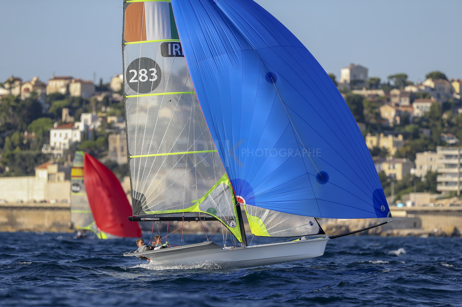 Marseille France is hosting more than 200 sailors from 28 nations for the 2018 Junior Worl Championship of 49er, 49erFX and Nacra 17. Held from 28 august to 1st september 2018. © Pierick Jeannoutot