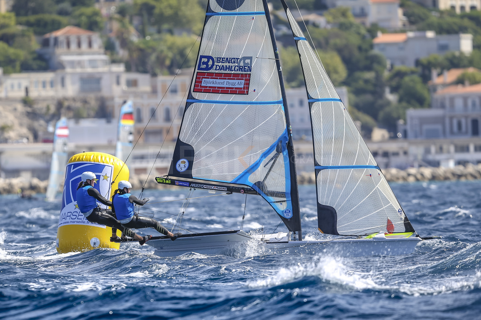 Marseille France is hosting more than 200 sailors from 28 nations for the 2018 Junior Worl Championship of 49er, 49erFX and Nacra 17. Held from 28 august to 1st september 2018. © Pierick Jeannoutot
