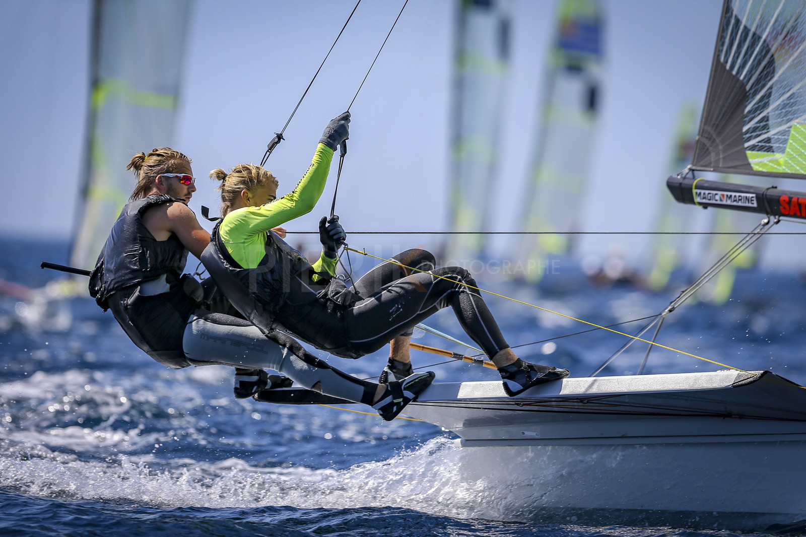 Marseilles France is hosting more than 200 sailors from 28 nations for the 2018 Junior Worl Championship of 49er, 49erFX and Nacra 17. Held from 28 august to 1st september 2018. © Pierick Jeannoutot