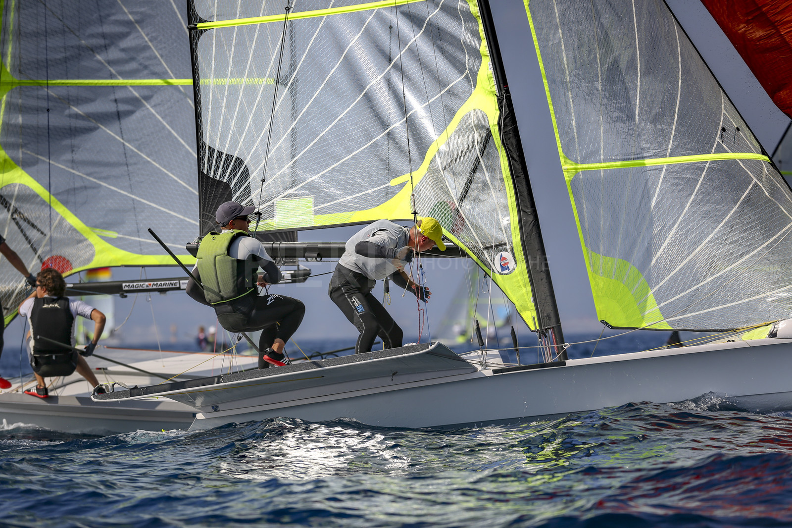 Marseilles France is hosting more than 200 sailors from 28 nations for the 2018 Junior Worl Championship of 49er, 49erFX and Nacra 17. Held from 28 august to 1st september 2018. © Pierick Jeannoutot