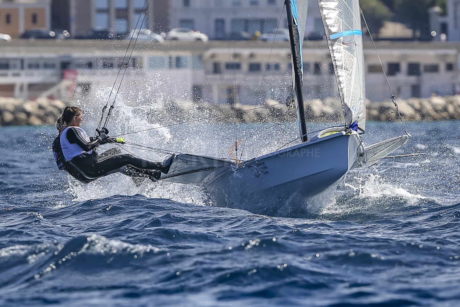 Marseille France is hosting more than 200 sailors from 28 nations for the 2018 Junior Worl Championship of 49er, 49erFX and Nacra 17. Held from 28 august to 1st september 2018. © Pierick Jeannoutot