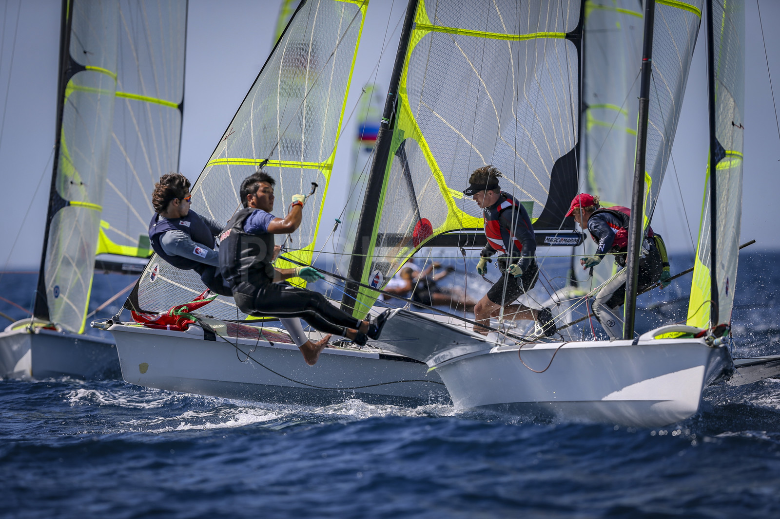 Marseilles France is hosting more than 200 sailors from 28 nations for the 2018 Junior Worl Championship of 49er, 49erFX and Nacra 17. Held from 28 august to 1st september 2018. © Pierick Jeannoutot