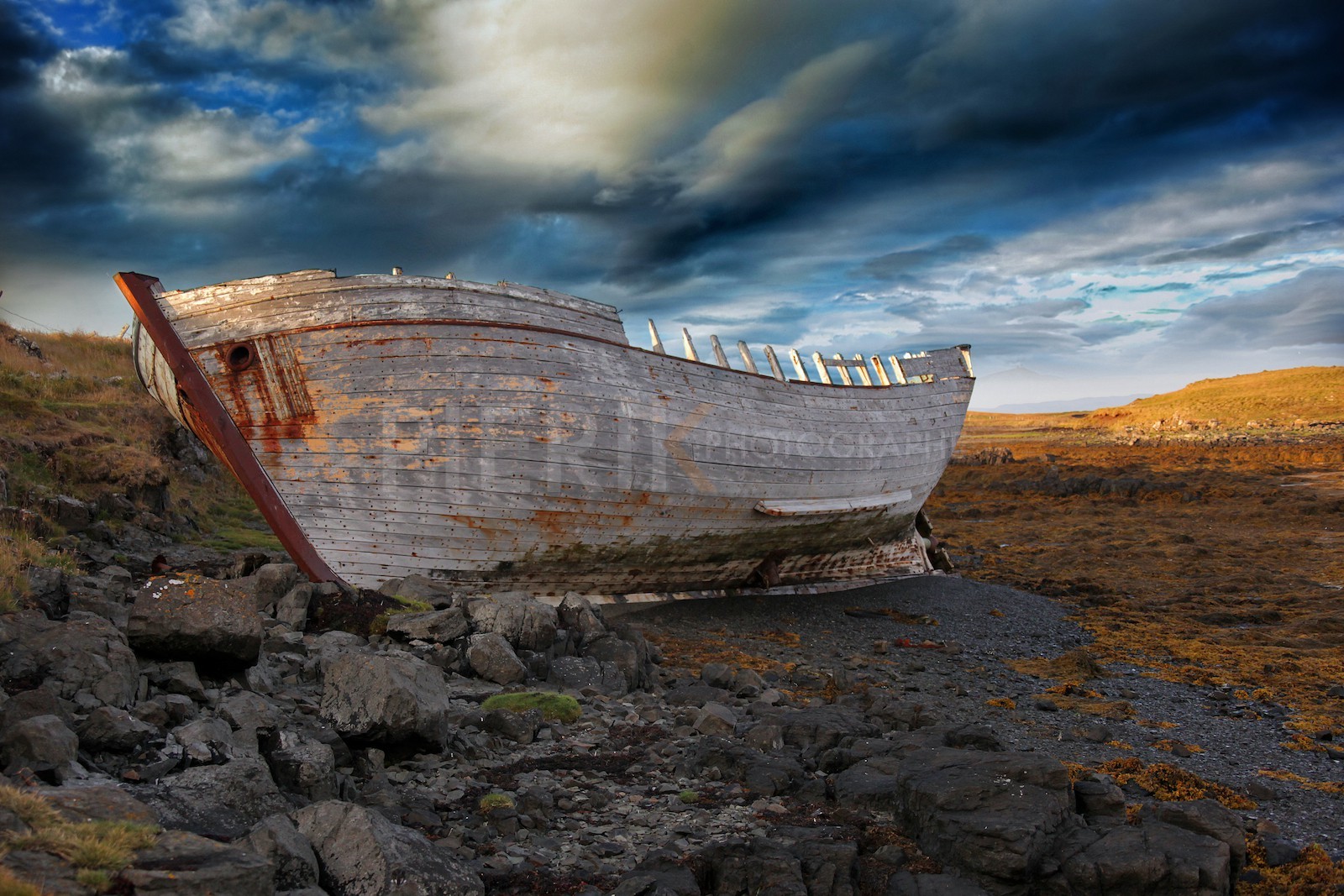 Epave sur Flatey island