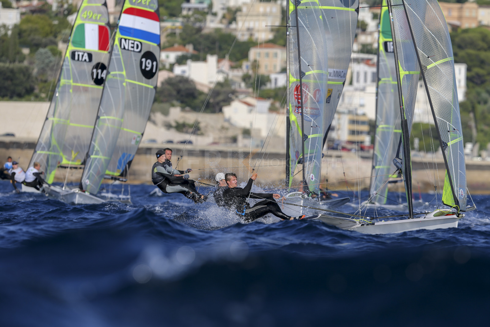 Marseille France is hosting more than 200 sailors from 28 nations for the 2018 Junior Worl Championship of 49er, 49erFX and Nacra 17. Held from 28 august to 1st september 2018. © Pierick Jeannoutot