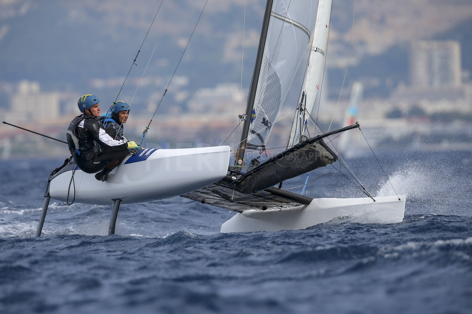 Marseille France is hosting more than 200 sailors from 28 nations for the 2018 Junior Worl Championship of 49er, 49erFX and Nacra 17. Held from 28 august to 1st september 2018. © Pierick Jeannoutot