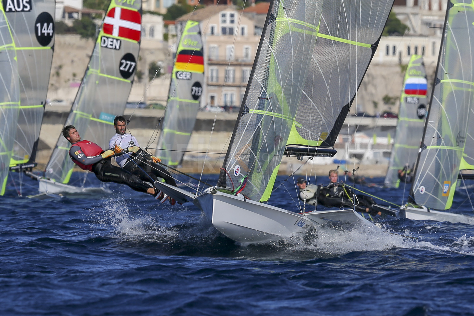 Marseille France is hosting more than 200 sailors from 28 nations for the 2018 Junior Worl Championship of 49er, 49erFX and Nacra 17. Held from 28 august to 1st september 2018. © Pierick Jeannoutot
