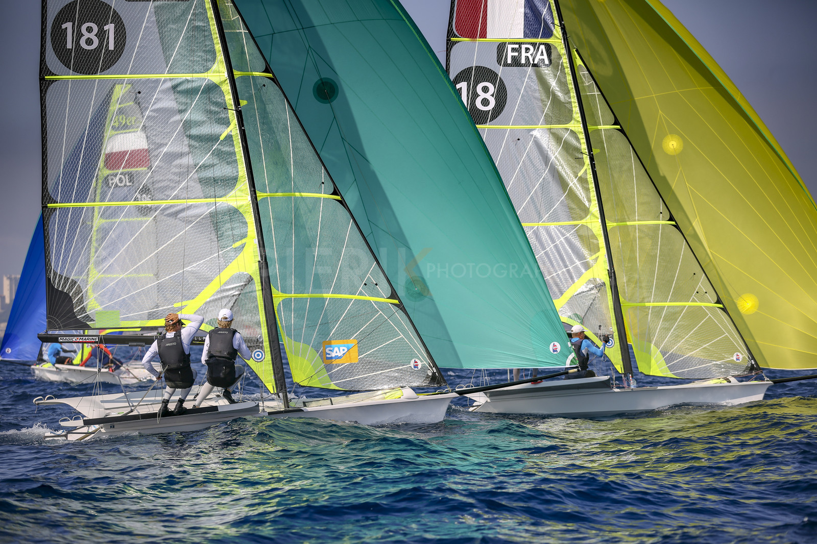 Marseilles France is hosting more than 200 sailors from 28 nations for the 2018 Junior Worl Championship of 49er, 49erFX and Nacra 17. Held from 28 august to 1st september 2018. © Pierick Jeannoutot