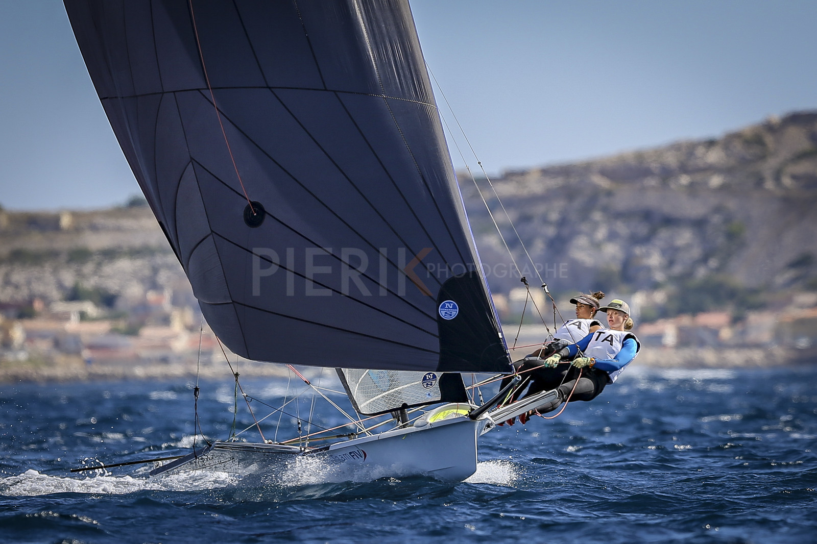 Marseilles France is hosting more than 200 sailors from 28 nations for the 2018 Junior Worl Championship of 49er, 49erFX and Nacra 17. Held from 28 august to 1st september 2018. © Pierick Jeannoutot