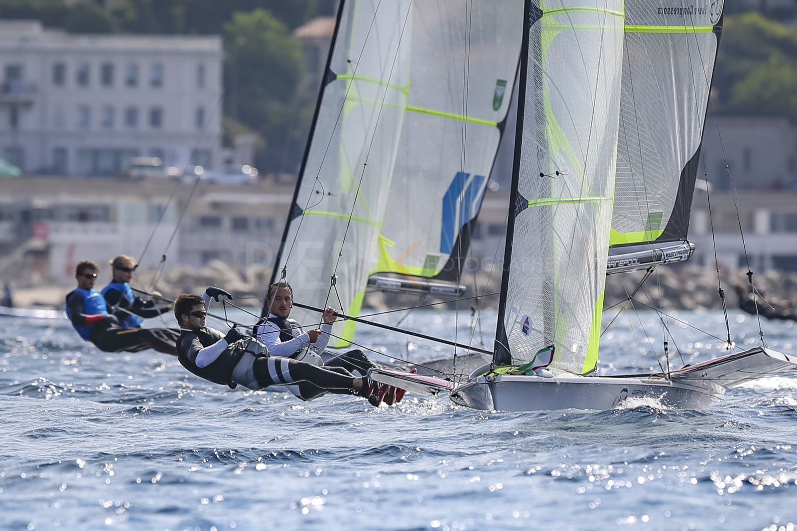 Marseille France is hosting more than 200 sailors from 28 nations for the 2018 Junior Worl Championship of 49er, 49erFX and Nacra 17. Held from 28 august to 1st september 2018. © Pierick Jeannoutot