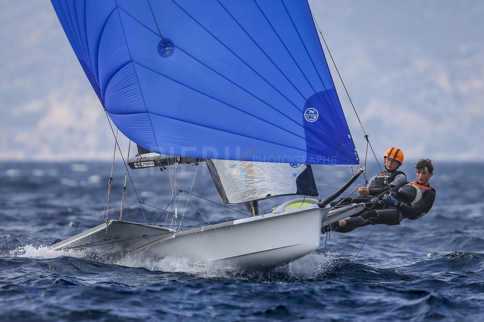 Marseille France is hosting more than 200 sailors from 28 nations for the 2018 Junior Worl Championship of 49er, 49erFX and Nacra 17. Held from 28 august to 1st september 2018. © Pierick Jeannoutot