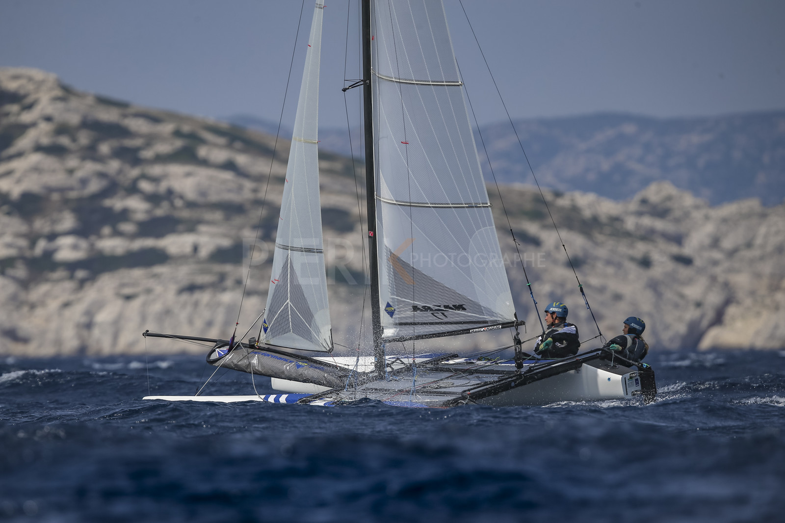 Marseille France is hosting more than 200 sailors from 28 nations for the 2018 Junior Worl Championship of 49er, 49erFX and Nacra 17. Held from 28 august to 1st september 2018. © Pierick Jeannoutot