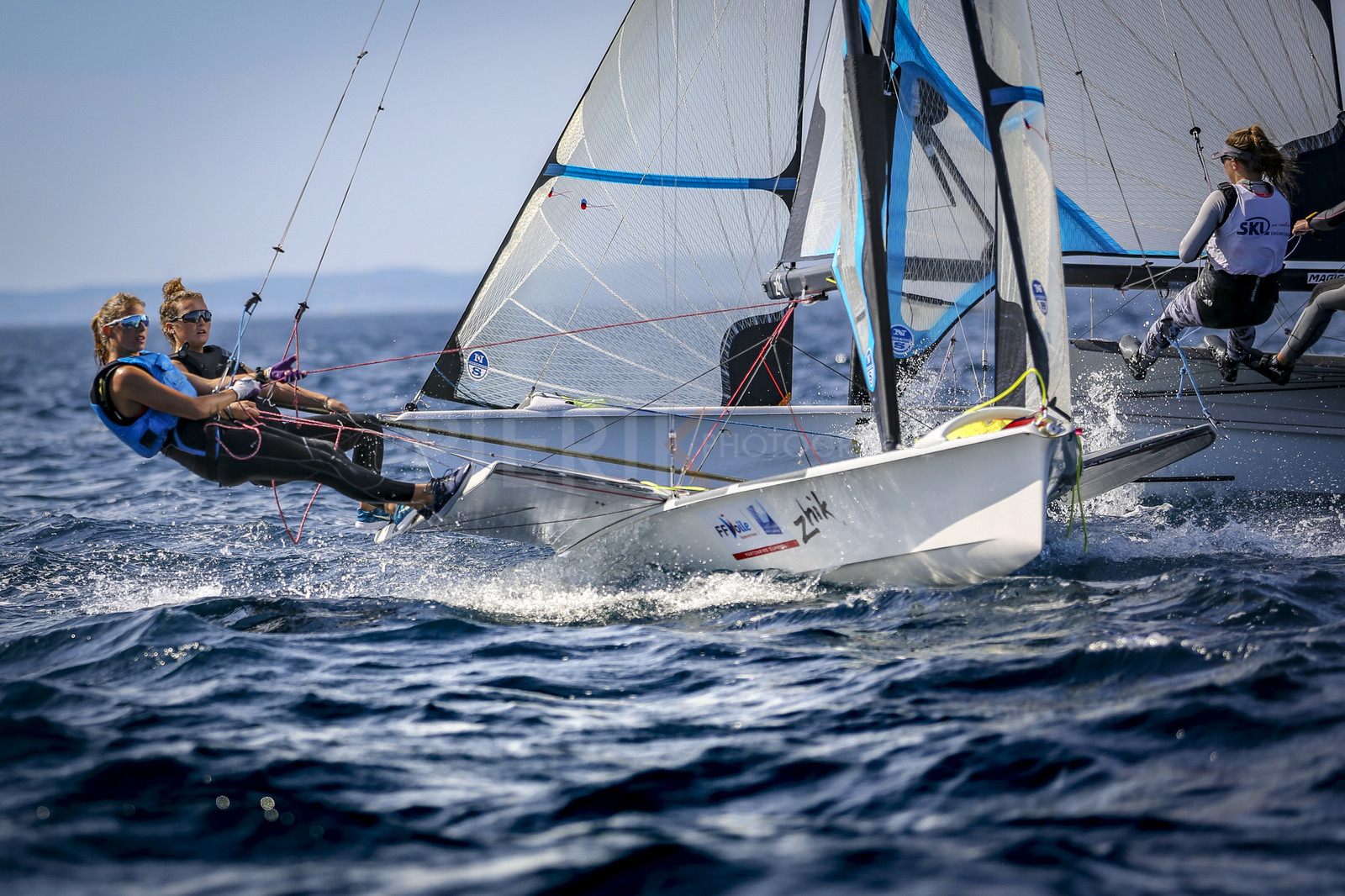 Marseilles France is hosting more than 200 sailors from 28 nations for the 2018 Junior Worl Championship of 49er, 49erFX and Nacra 17. Held from 28 august to 1st september 2018. © Pierick Jeannoutot