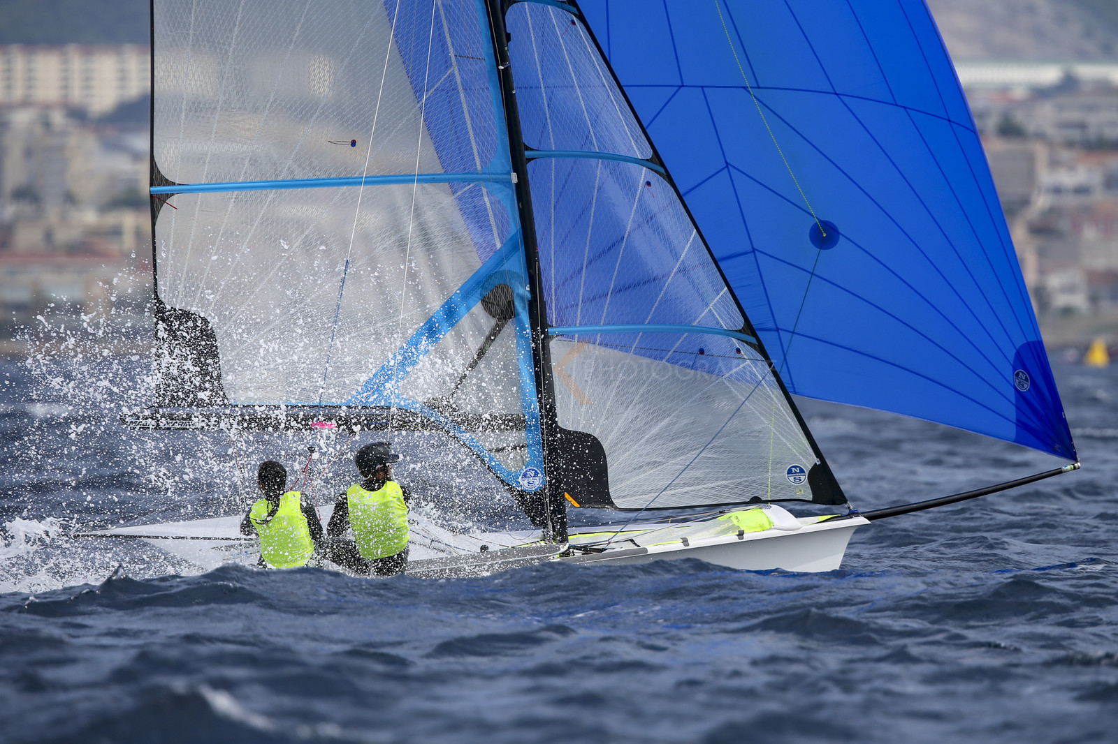 Marseille France is hosting more than 200 sailors from 28 nations for the 2018 Junior Worl Championship of 49er, 49erFX and Nacra 17. Held from 28 august to 1st september 2018. © Pierick Jeannoutot