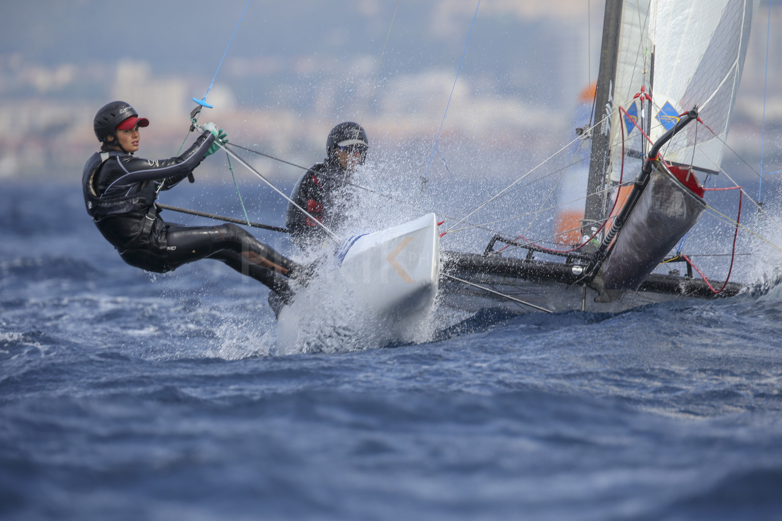 Marseille France is hosting more than 200 sailors from 28 nations for the 2018 Junior Worl Championship of 49er, 49erFX and Nacra 17. Held from 28 august to 1st september 2018. © Pierick Jeannoutot