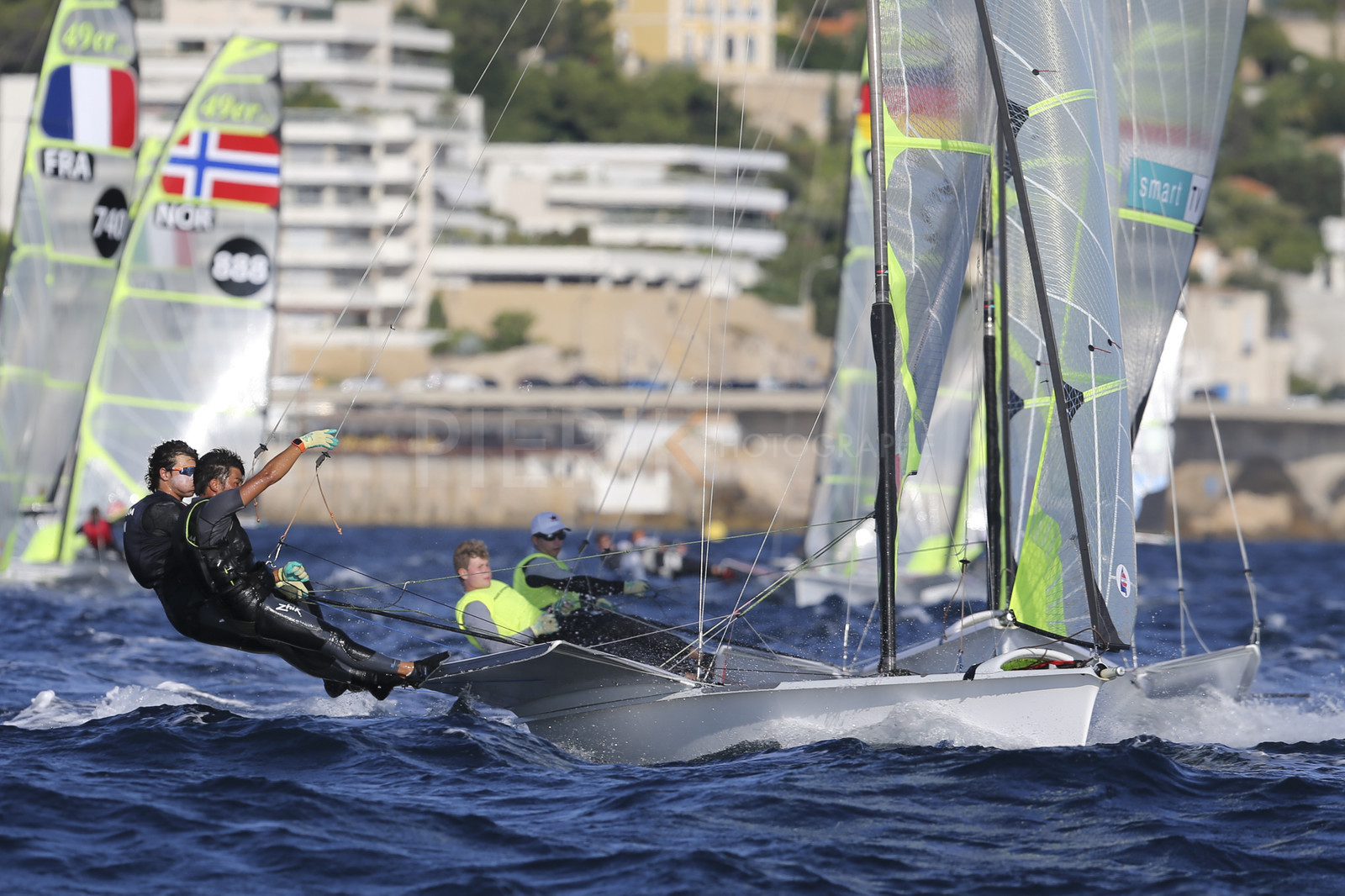 Marseille France is hosting more than 200 sailors from 28 nations for the 2018 Junior Worl Championship of 49er, 49erFX and Nacra 17. Held from 28 august to 1st september 2018. © Pierick Jeannoutot