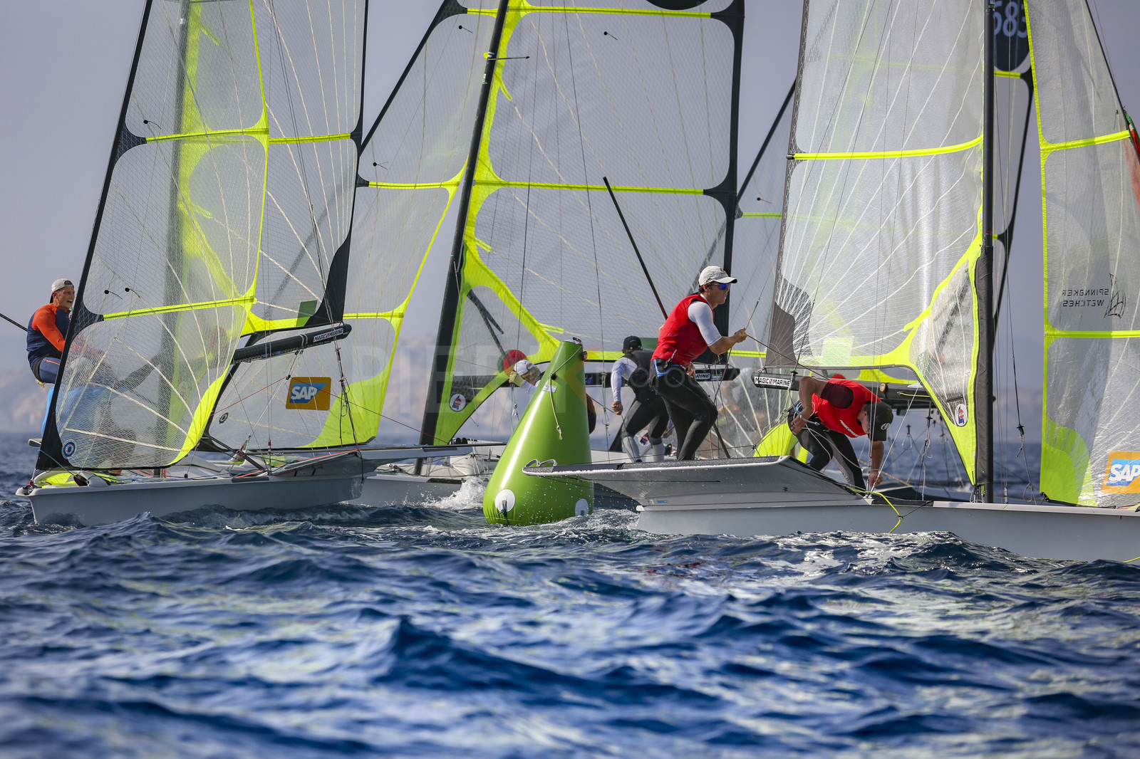 Marseilles France is hosting more than 200 sailors from 28 nations for the 2018 Junior Worl Championship of 49er, 49erFX and Nacra 17. Held from 28 august to 1st september 2018. © Pierick Jeannoutot