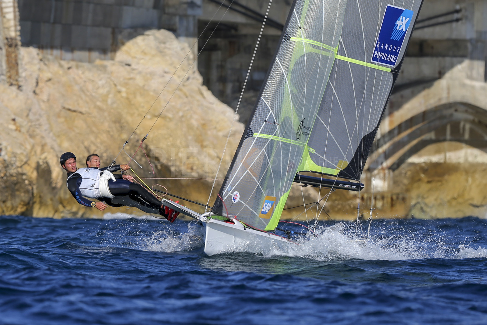 Marseille France is hosting more than 200 sailors from 28 nations for the 2018 Junior Worl Championship of 49er, 49erFX and Nacra 17. Held from 28 august to 1st september 2018. © Pierick Jeannoutot