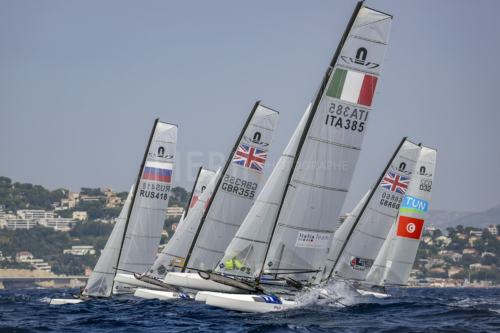 Marseille France is hosting more than 200 sailors from 28 nations for the 2018 Junior Worl Championship of 49er, 49erFX and Nacra 17. Held from 28 august to 1st september 2018. © Pierick Jeannoutot