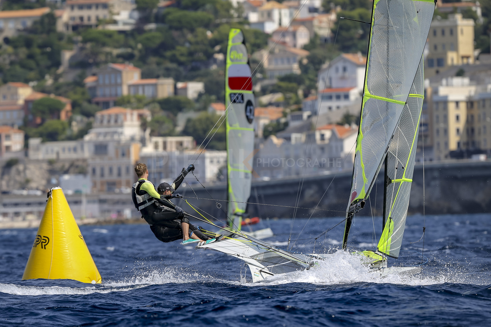 Marseille France is hosting more than 200 sailors from 28 nations for the 2018 Junior Worl Championship of 49er, 49erFX and Nacra 17. Held from 28 august to 1st september 2018. © Pierick Jeannoutot