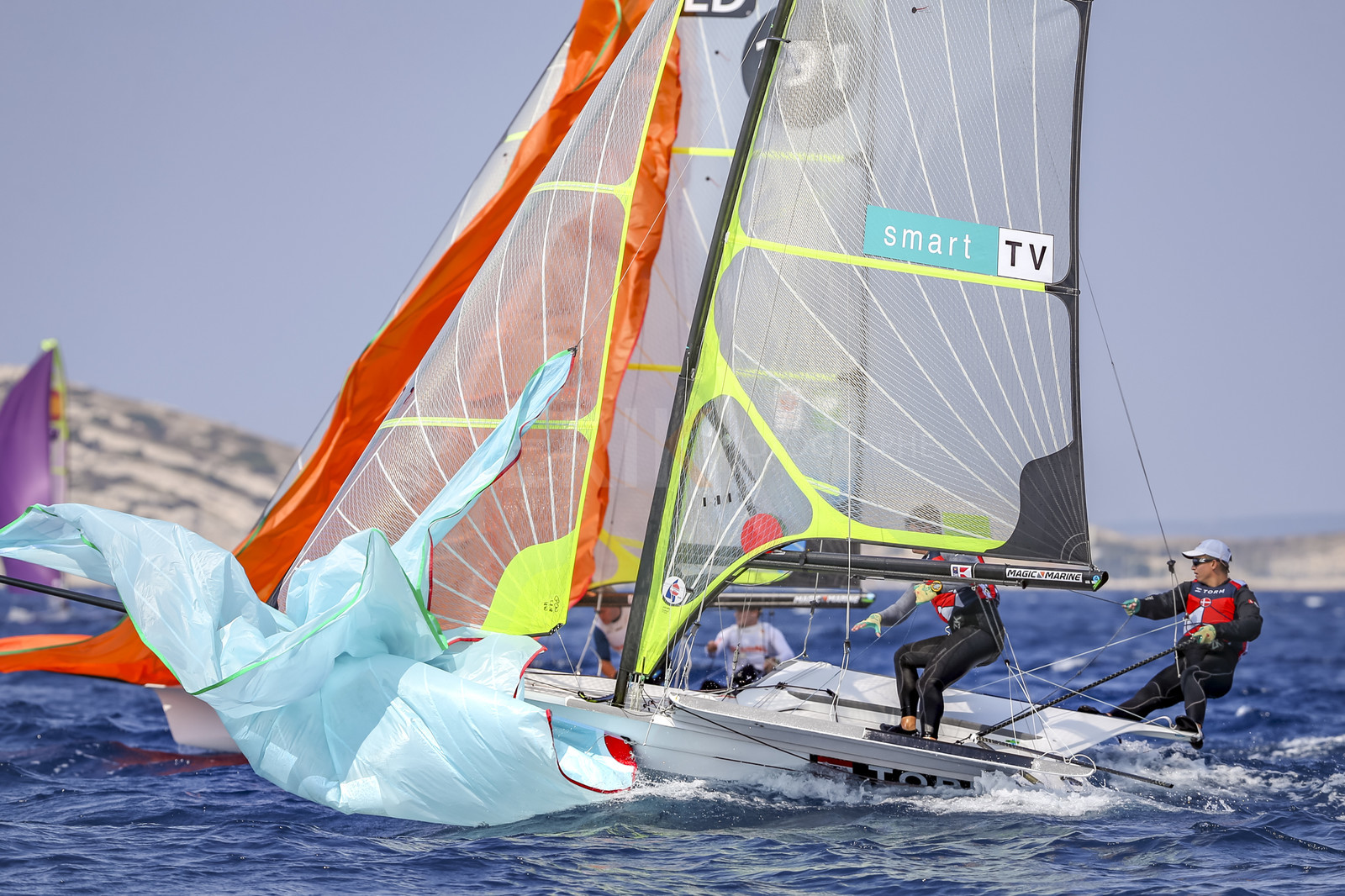 Marseille France is hosting more than 200 sailors from 28 nations for the 2018 Junior Worl Championship of 49er, 49erFX and Nacra 17. Held from 28 august to 1st september 2018. © Pierick Jeannoutot