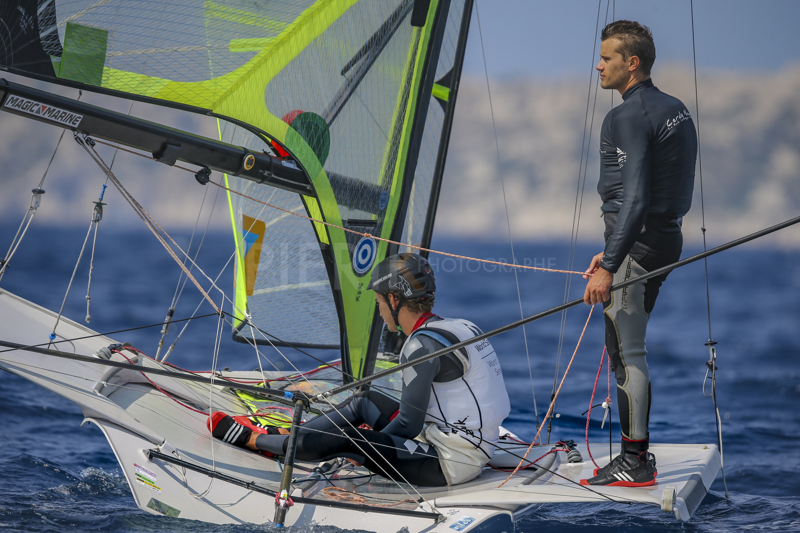 Marseille France is hosting more than 200 sailors from 28 nations for the 2018 Junior Worl Championship of 49er, 49erFX and Nacra 17. Held from 28 august to 1st september 2018. © Pierick Jeannoutot