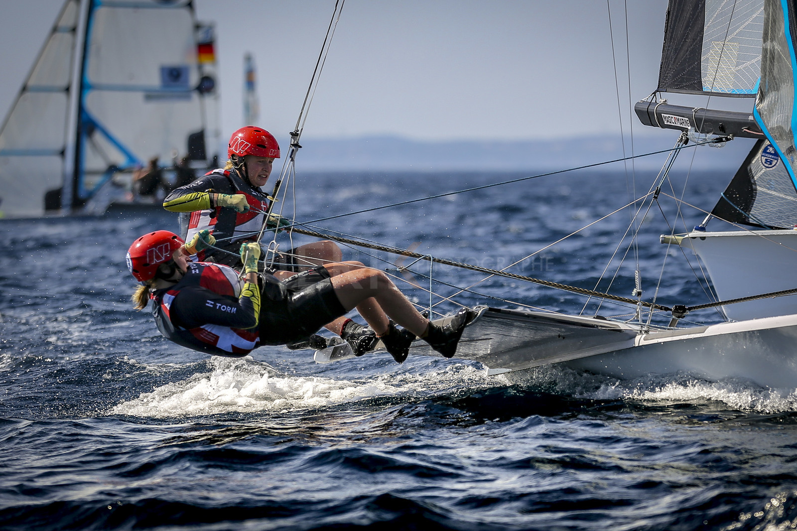 Marseilles France is hosting more than 200 sailors from 28 nations for the 2018 Junior Worl Championship of 49er, 49erFX and Nacra 17. Held from 28 august to 1st september 2018. © Pierick Jeannoutot