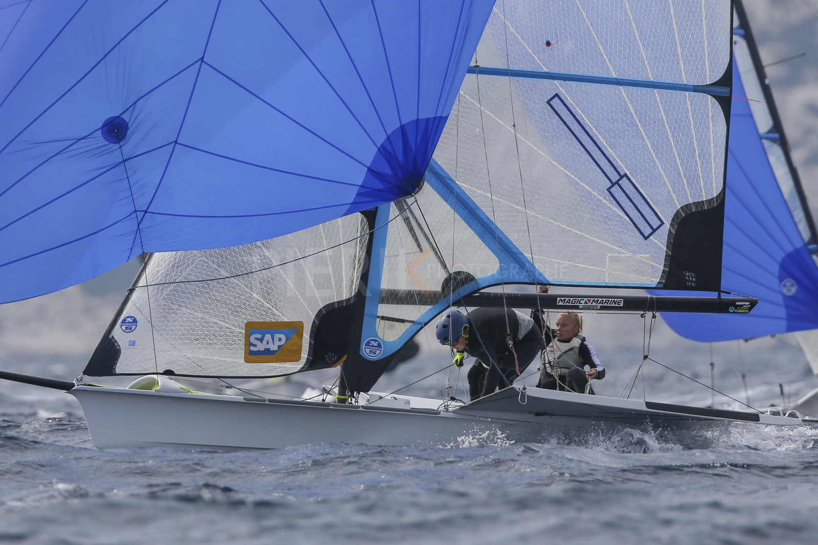 Marseille France is hosting more than 200 sailors from 28 nations for the 2018 Junior Worl Championship of 49er, 49erFX and Nacra 17. Held from 28 august to 1st september 2018. © Pierick Jeannoutot