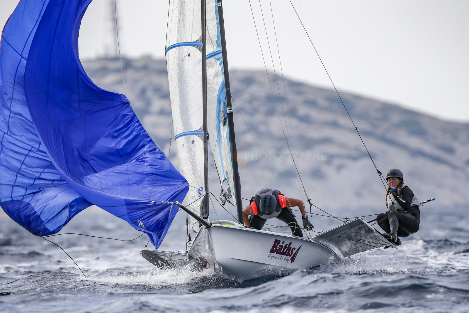 Marseille France is hosting more than 200 sailors from 28 nations for the 2018 Junior Worl Championship of 49er, 49erFX and Nacra 17. Held from 28 august to 1st september 2018. © Pierick Jeannoutot