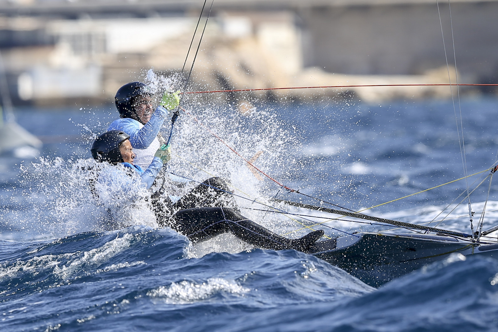 Marseille France is hosting more than 200 sailors from 28 nations for the 2018 Junior Worl Championship of 49er, 49erFX and Nacra 17. Held from 28 august to 1st september 2018. © Pierick Jeannoutot