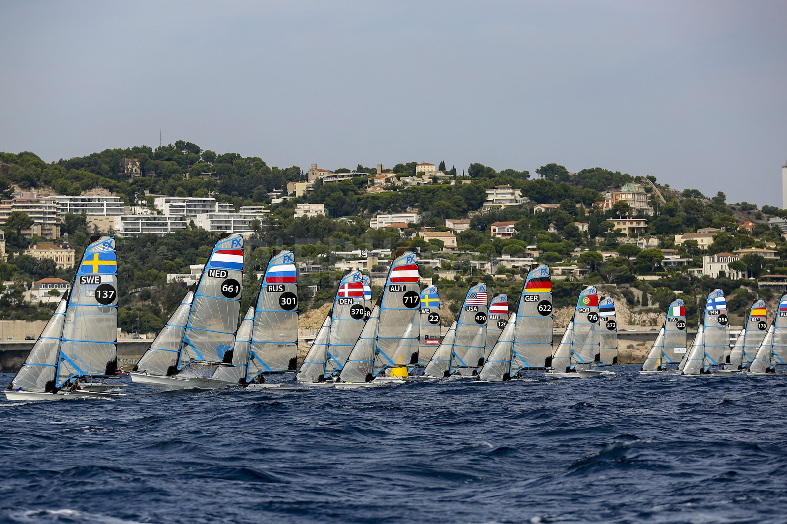 Marseille France is hosting more than 200 sailors from 28 nations for the 2018 Junior Worl Championship of 49er, 49erFX and Nacra 17. Held from 28 august to 1st september 2018. © Pierick Jeannoutot
