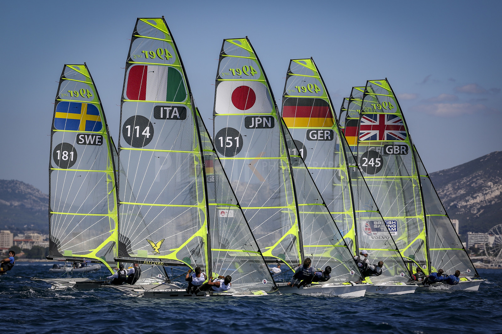 Marseilles France is hosting more than 200 sailors from 28 nations for the 2018 Junior Worl Championship of 49er, 49erFX and Nacra 17. Held from 28 august to 1st september 2018. © Pierick Jeannoutot