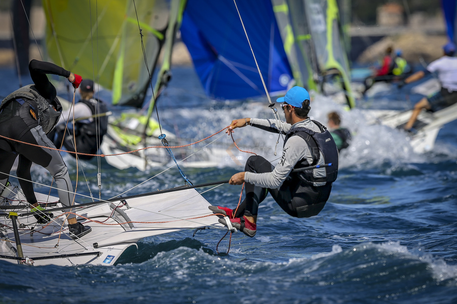 Marseilles France is hosting more than 200 sailors from 28 nations for the 2018 Junior Worl Championship of 49er, 49erFX and Nacra 17. Held from 28 august to 1st september 2018. © Pierick Jeannoutot