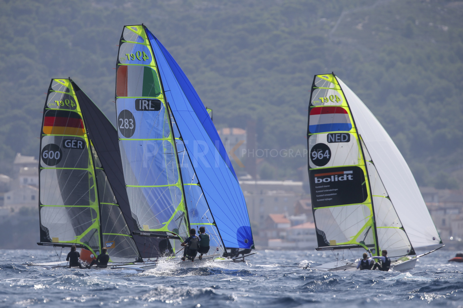 Marseille France is hosting more than 200 sailors from 28 nations for the 2018 Junior Worl Championship of 49er, 49erFX and Nacra 17. Held from 28 august to 1st september 2018. © Pierick Jeannoutot