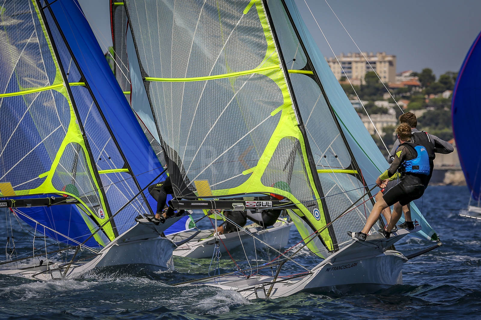 Marseilles France is hosting more than 200 sailors from 28 nations for the 2018 Junior Worl Championship of 49er, 49erFX and Nacra 17. Held from 28 august to 1st september 2018. © Pierick Jeannoutot