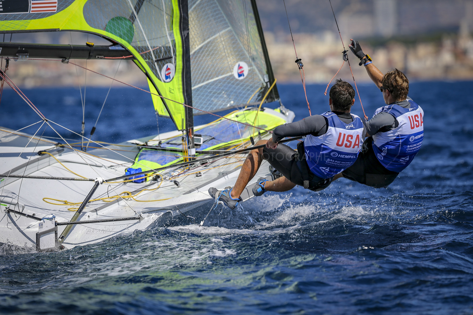 Marseilles France is hosting more than 200 sailors from 28 nations for the 2018 Junior Worl Championship of 49er, 49erFX and Nacra 17. Held from 28 august to 1st september 2018. © Pierick Jeannoutot
