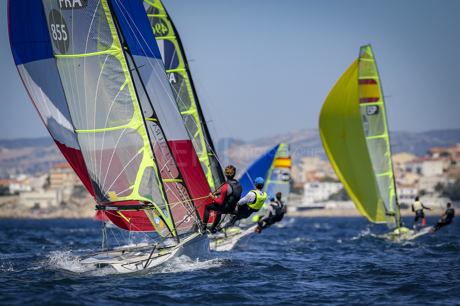 Marseilles France is hosting more than 200 sailors from 28 nations for the 2018 Junior Worl Championship of 49er, 49erFX and Nacra 17. Held from 28 august to 1st september 2018. © Pierick Jeannoutot
