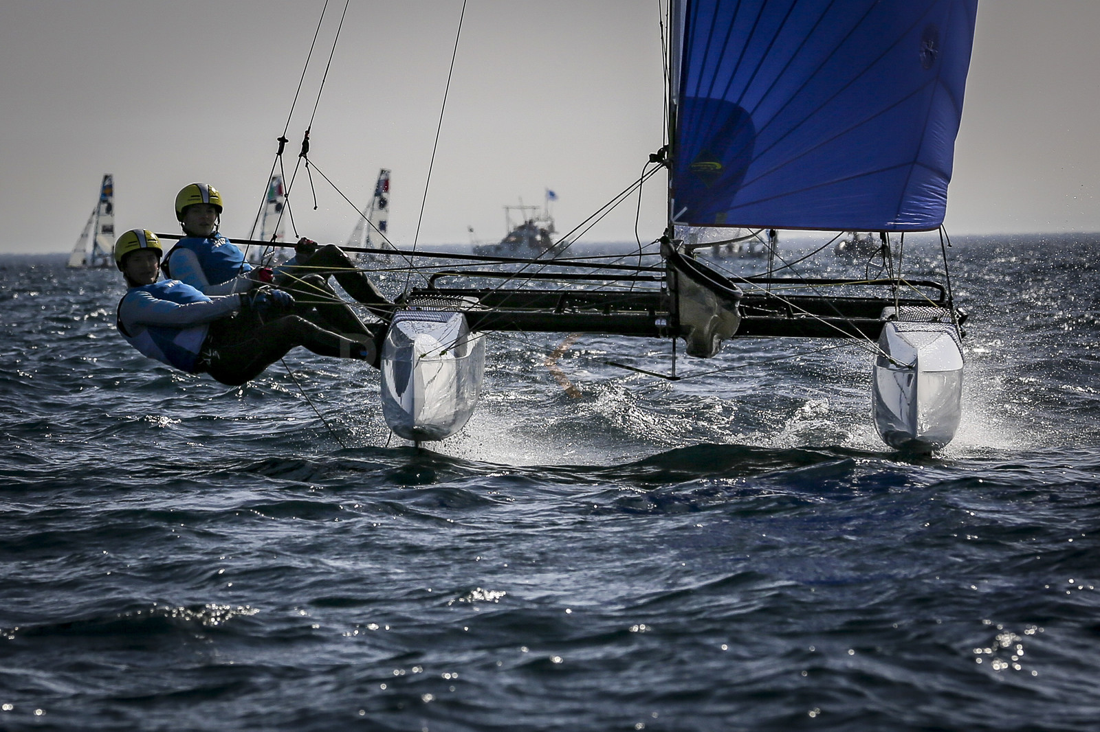 Marseilles France is hosting more than 200 sailors from 28 nations for the 2018 Junior Worl Championship of 49er, 49erFX and Nacra 17. Held from 28 august to 1st september 2018. © Pierick Jeannoutot