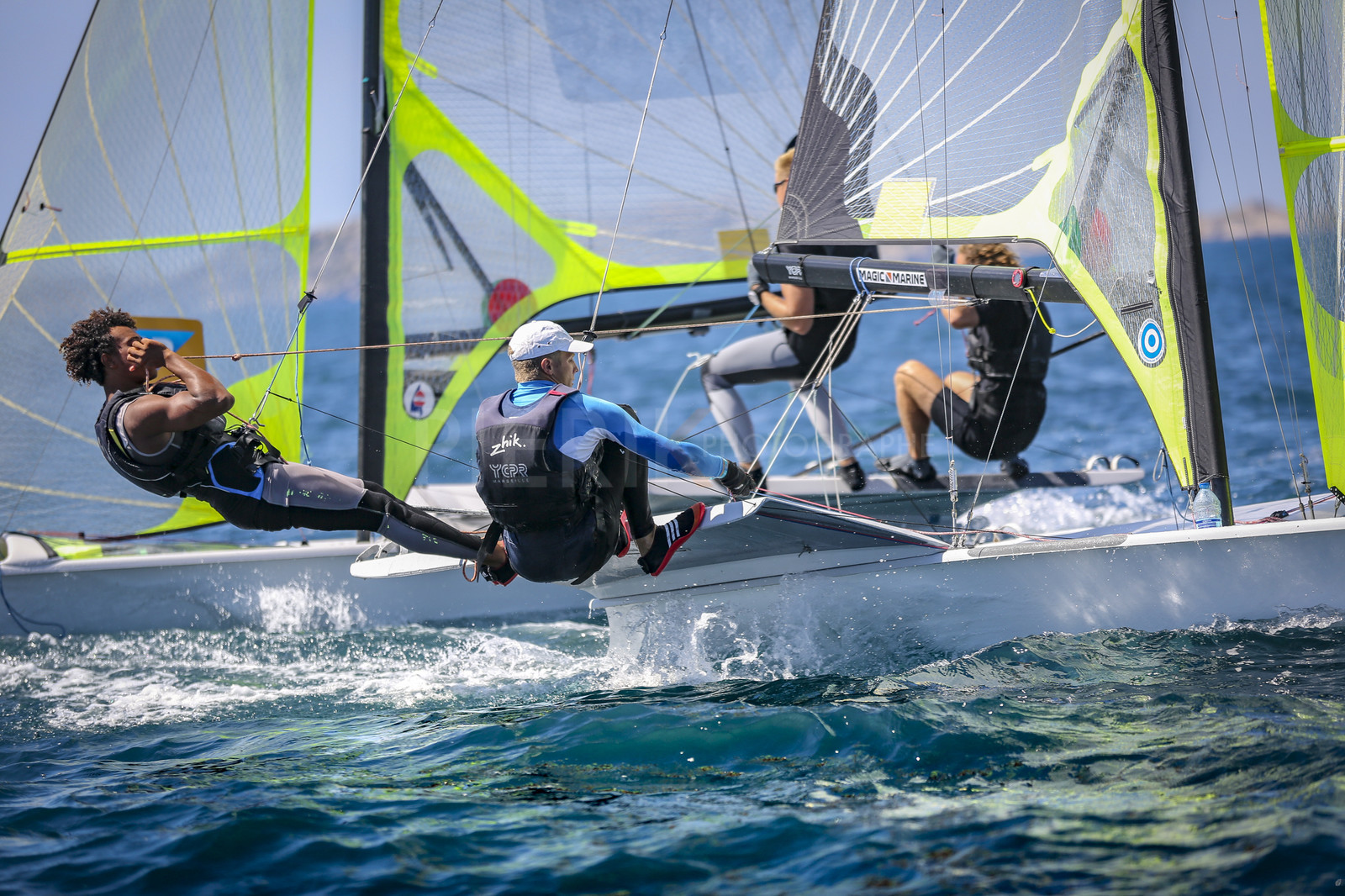 Marseilles France is hosting more than 200 sailors from 28 nations for the 2018 Junior Worl Championship of 49er, 49erFX and Nacra 17. Held from 28 august to 1st september 2018. © Pierick Jeannoutot