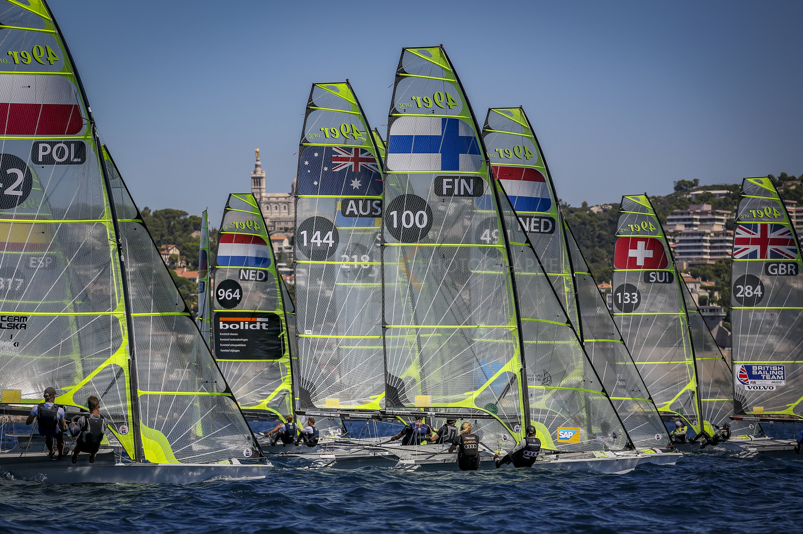Marseilles France is hosting more than 200 sailors from 28 nations for the 2018 Junior Worl Championship of 49er, 49erFX and Nacra 17. Held from 28 august to 1st september 2018. © Pierick Jeannoutot